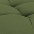 thumbnail image 6 of Jordan Manufacturing 44" x 18" Veranda Hunter Green Solid Rectangular Tufted Contoured Outdoor Wicker Settee Bench Cushion, 6 of 12