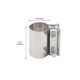 thumbnail image 1 of Acoplador de manga de tubo de escape, abrazadera de acero inoxidable, 2,0 ", 2,25", 2,5 ", 2,75", 3,0 ", 4,0", 40-83mm, 1 of 5