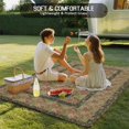 thumbnail image 4 of Sage Green Boho Outdoor Rug for Patio/Deck/Porch, Non-Slip Large Area Rug 5 x 8 Ft, Vintage Ethnic Tribe Abstract Art Floral Indoor Outdoor Rugs Washable Area Rugs, Camping Rug Carpet Runner, 4 of 8