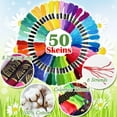 thumbnail image 4 of Embroidery Floss Rainbow Color 50 Skeins Per Pack Cross Stitch Threads, 4 of 5