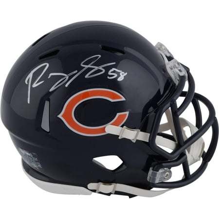 Autographed Mlb Mini Helmets - Roquan Smith Chicago Bears Autographed Riddell Speed Mini Helmet - Fanatics Authentic Certified