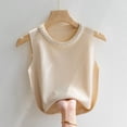 thumbnail image 2 of DXOUPM Camisole pour Femmes Tricotée Sans Manches Polyvalente Confortable Veste Chandail, 2 of 3
