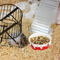 thumbnail image 3 of Comedero de cerámica para hámster, antiderrames, conejillos de indias, chinchillas, erizos y conejos., 3 of 7