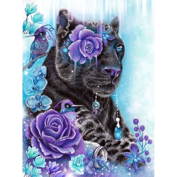 Diamond Painting (DE6468) tigre 5D DIY Kits Resina Full Round Home Wall Art 45x60cm FLhrweasw Nuevo