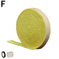 thumbnail image 1 of 1 Reel 5m Towel Glue Grip Badminton Tennis Racket Overgrips Tape Racket Grip Grip Non-slip Tape Band Sweat Badminton N6b9 Yellow, 1 of 6