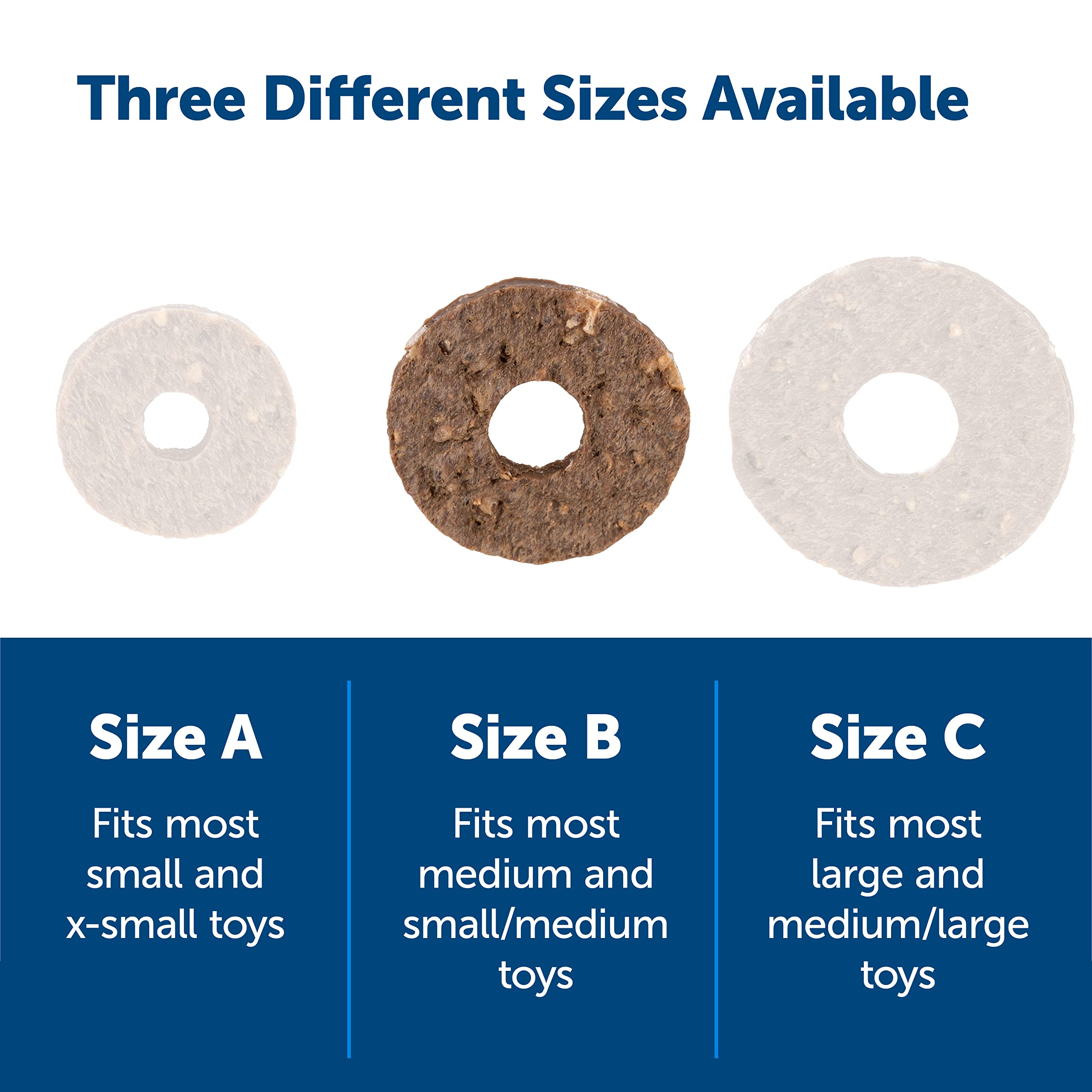PetSafe Dog Treat Ring Variety Pack for Busy Buddy Toys, 2 Tasty Flavors, 60 Refills, M