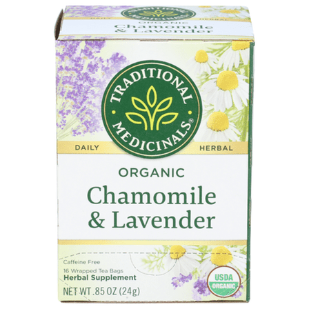 Traditional Medicinals Organic Chamomile With Lavender Tea 16 ct
