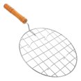 thumbnail image 3 of Stainless Steel BBQ Grill Net with Durable Handle for Outdoor Camping and Picnics Round Roasting Rack 12.5 inches, 3 of 4