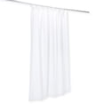 thumbnail image 4 of Heavy-Duty Shower Curtain - Chain Weighted Water Barrier Stopper/Works with Collapsible Shower Dam/White 3-Ply Textured Commercial Grade Vinyl/ 48" x 72", 4 of 4