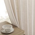 thumbnail image 4 of Cortinas Joydeco de Lino Semitranslúcidas 180 cm Beige Rosado 2 Paneles, 4 of 7