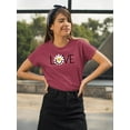 thumbnail image 2 of Love Yellow Daisy T-Shirt Women -Image by Shutterstock, Female Large, 2 of 4