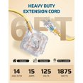 thumbnail image 2 of Cable de extensión DEWENWILS de 6 pies para exteriores, resistente, 15 A/125 V/1875 W, 2 of 7