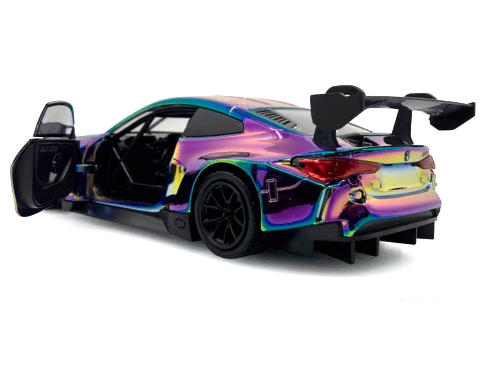 BMW M4 GT3 Chameleon Chrome "Custom Wrap" Series 1/24 Diecast Model by Motormax