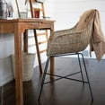 thumbnail image 4 of texxture Ormond Woven Rattan Dining Chair Metal Legs for Home, Natural, 4 of 7