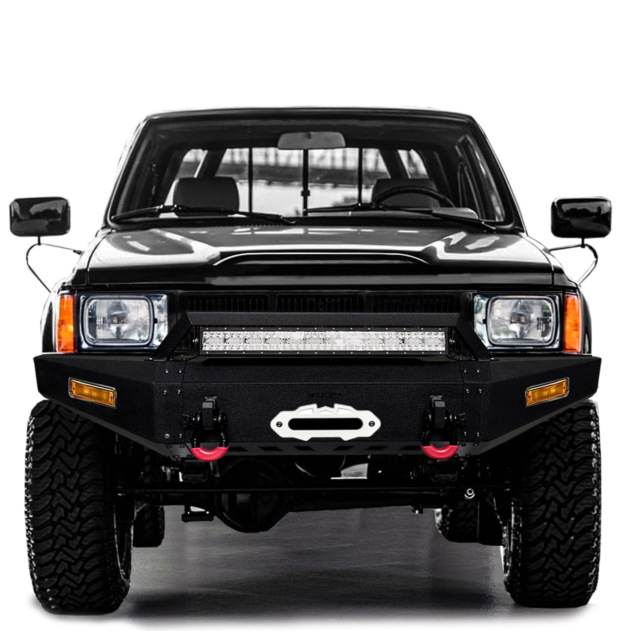 Vijay Fit 1989-1990-1991-1992-1993-1994-1995 Toyota Pickup Front and Rear Bumper with LED Light and D-Ring