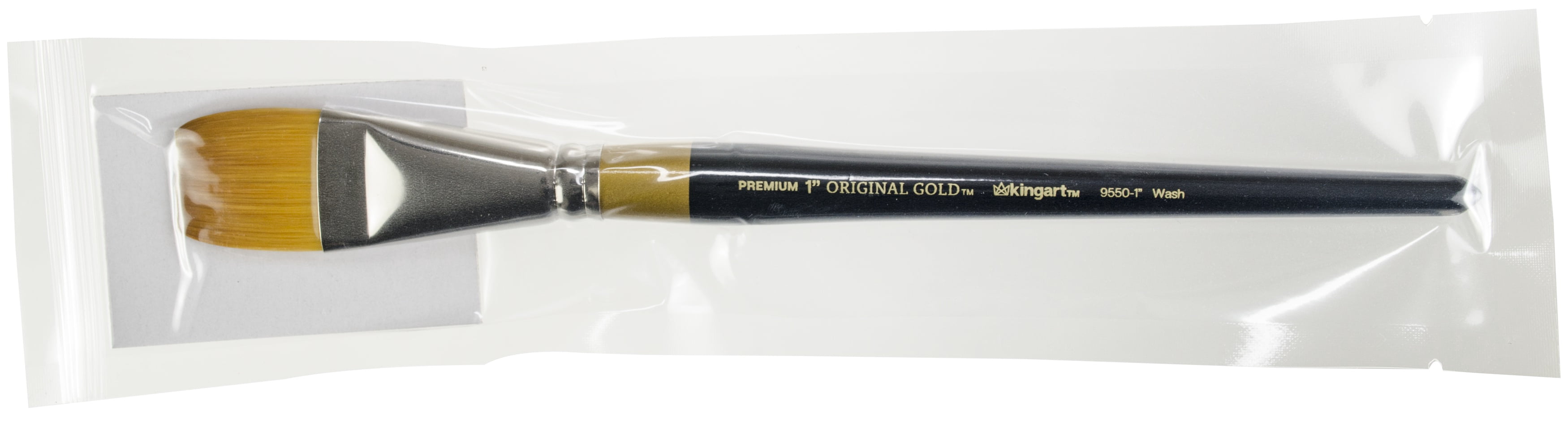 KINGART™ Original Gold 9550 Series- Golden Taklon Wash, Size 1