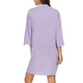 thumbnail image 5 of Antinious Ladies Summer Dress,Casual Beach Dresses for Women,Party Dresses for Women Dress Short Sleeved-neck Knee Length Dress,Purple,XL, 5 of 5
