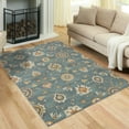 thumbnail image 2 of Maples Rugs - Made in USA - Fleur Contemporary Floral Indoor Runner Rugs, 2' x 6', Radiant Grey, 2 of 6