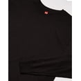 thumbnail image 2 of Hanes Men's 2 Pk X-Temp Long Sleeve Tee, Ebony, Large Pack of 2, 2 of 2