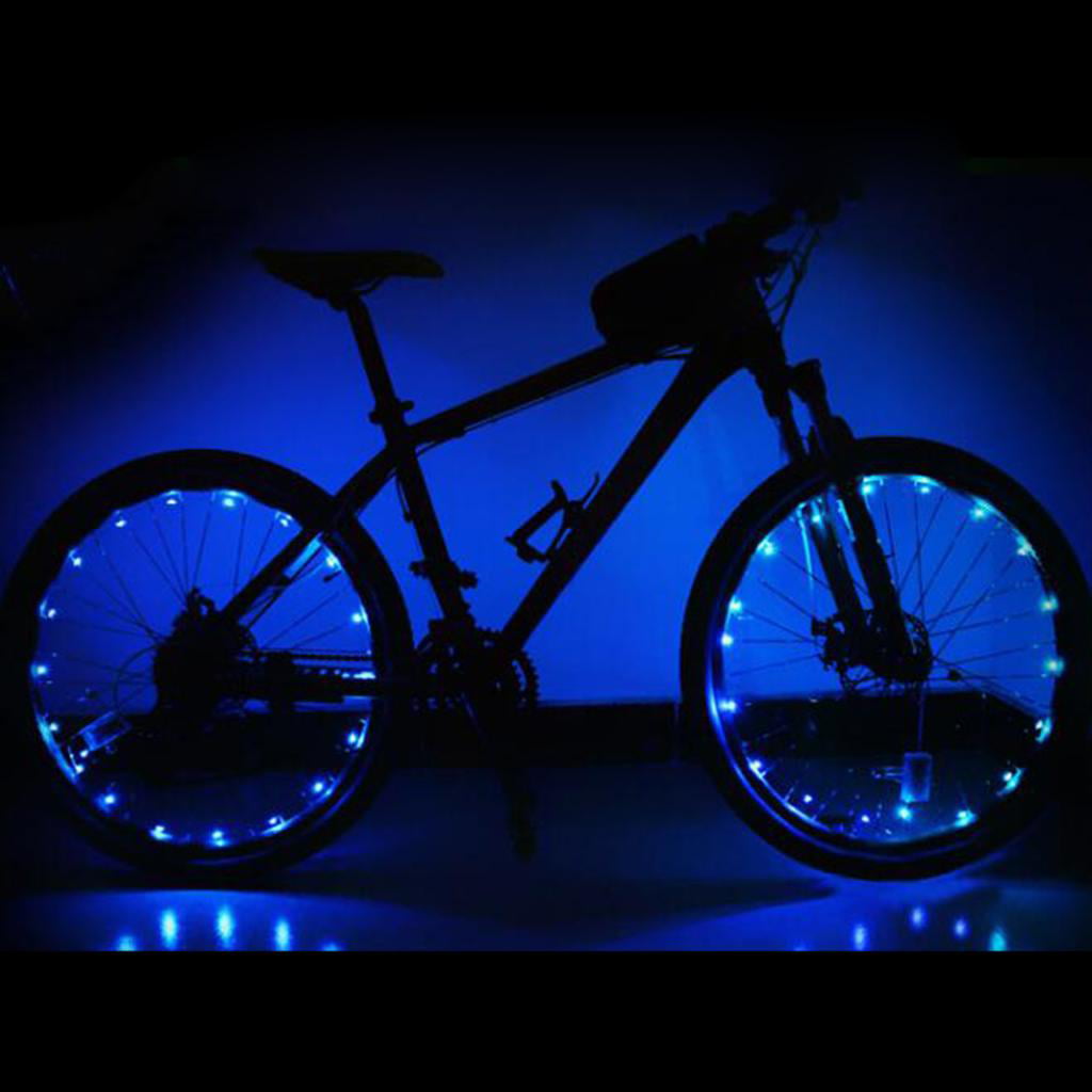 20 LED Bike Bicycle Cycling Rim Lights LED Wheel Spoke Light String Strip Lamp K 