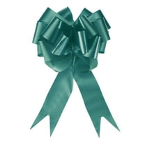 10pcs 5 Inch Large Pull Bow Big Gift Wrapping Bows Ribbon Dark Green for Wedding Car Christmas