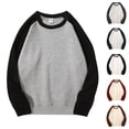 thumbnail image 4 of Chiccall Sweatshirts for Men Crew Neck Long Sleeve Soft Sweat Shirts Casual Fashion Colorblock Pullover, 4 of 4