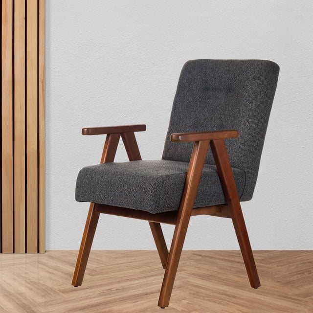 Silla de estudio o sala de estar FRATELLO MUEBLES Varanasi color Gris Oxford