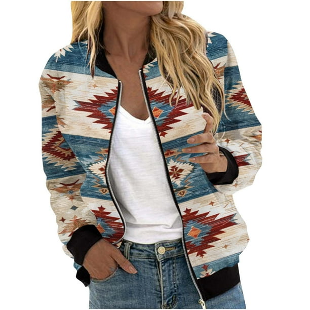 Chaquetas y abrigos casuales sin capucha de manga larga para mujer Sudadera holgada de manga larga con cremallera Chaqueta informal de béisbol de punto grueso Chaqueta de poliéster para mujer
