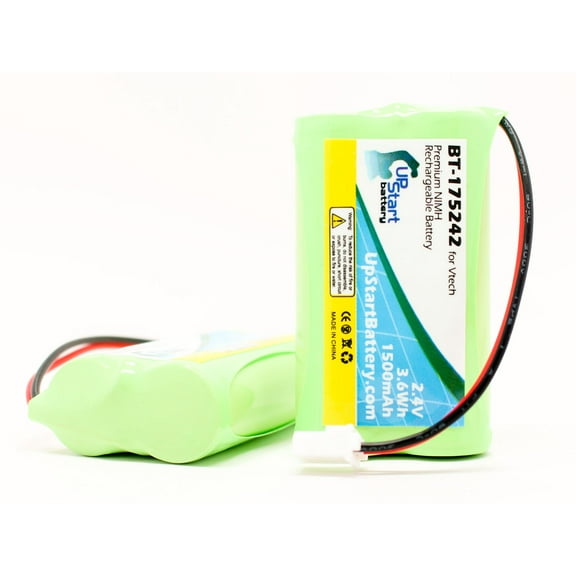 2x Pack - UpStart Battery VTech CS61292 Battery - Replacement for VTech Cordless Phone Battery (1500mAh, 2.4V, NI-MH)