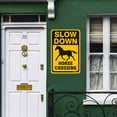 thumbnail image 4 of 8" x 12" Aluminum Horse Crossing Signs, Slow Down Sign For Yard,Funny Traffic Sign Wall Decor Rust-Resistant, Easy to Install, Ideal for Streets, Driveways, Wall Art and Outdoor Decor, 4 of 5