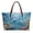 Blue - Dolphin Coral, variant on ZUXONGSY Cross Deer Print Tote Bag for Women Casual Top Handle Tote Bag Lightweight Weekender Bag with Zipper for Daily Use Business