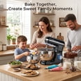 thumbnail image 3 of Stand Mixer with 5.5QT Stainless Steel Bowl & Extra 3.5QT Bowl, 10-Speed Tilt-Head Kitchen Mixer with Dough Hook, Beater & Whisk for Bread Dough, Cakes, Cookies & Baking, 3 of 9