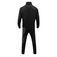 thumbnail image 3 of Men Full Zip Track Suit Set with Stand Collar Long Sleeve Jacket and Drawstring Waist Pants with Side Stripes Design, 3 of 3