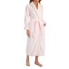 Women's Natori Sleepwear Z74049 Sherpa Frosted Micro Velour Robe (Blush Pink M)