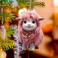 thumbnail image 1 of Fzsteel Acrylic Lamb Hanging Decorations 10PC Set for Car and Home Interior Festive Ornaments with Pink Design, 1 of 6