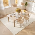 thumbnail image 5 of Area Rugs for Living Room,Yamaziot 6'x9' Washable Rug, Bedroom Area Rug Carper for Dining Room, Non Slip Modern Accent Carpet, Solid Beige, 5 of 9