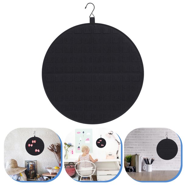 unbranded 1Ud Practical Wall Jewelry Holder En Negro Con Redondo Para Guardar Collares Y Clips
