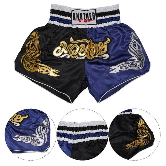Anotherboxer Unisex Muay Thai Boxing Shorts Mma Kickboxing Fighting Breathable