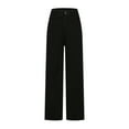 thumbnail image 7 of WCMZJ Women Baggy Wide Leg Jeans High Waist Boyfriend Jeans Casual Loose Trousers Y2k Streetwear Pants for Women. Black L, 7 of 7