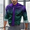 thumbnail image 4 of Camisa informal de gran tamaño para hombre, de negocios, de verano, primavera y otoño, con solapa, manga larga, 12 colores, S-5XL, envío rápido, 2024, camisa para hombre, 4 of 5