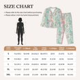 thumbnail image 4 of Honeii Watercolor Tiger print Women's Pajama Sets Long Sleeve Button Down Sleepwear Nightwear Soft Pjs Lounge Sets-Small, 4 of 7