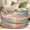 Multicolor 1, variant on Jiaoprinted Beach Wooden Large Round Collapsible Storage Basket, 65L Fabric Storage Organizer Bin with Handles for Blankets Linens Clothes, 19.4" x 13.3" Seashells Starfish