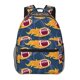 thumbnail image 1 of Fotbe Burning Rugby Balls Mochila Casual con Estampado para Escuela, Viajes y Actividades al Aire Libre - Duradera, Ligera y Cómoda, 1 of 5