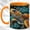 Orange, variant on Sea Turtle Coffee Mug, Underwater Turtle Mug, Ceramic 11 oz
