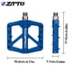 thumbnail image 4 of Ztto 1 par de nylon bicicleta pedal plano 24 picos cambiantes Color sólido Pedales de bicicleta Piezas de ciclo Accesorios de componentes Suministros Yuarrent OD002863-04B, 4 of 6