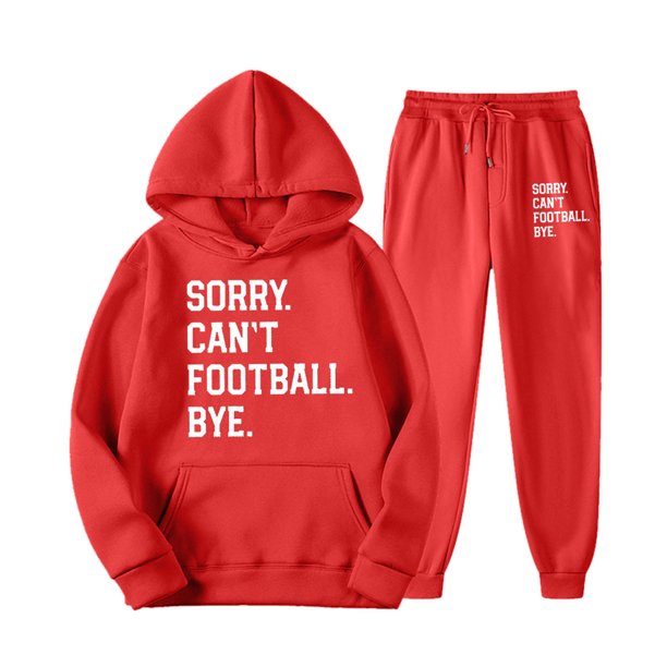 Gibobby Conjunto de sudadera y pantalones Conjunto de sudadera con capucha para mujer con estampado de alfabeto Otoño/Invierno Ropa para el Conjunto de sudade(RD1,M)