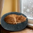 thumbnail image 4 of Cama redonda y cálida de 70 cm para gatos y perros, cómoda y acogedora para el invierno, 4 of 5
