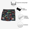 thumbnail image 3 of Balery Hand Drawn Colorful Fishes Calzoncillos bóxer para hombre, ropa interior de algodón suave y transpirable con cinturilla de nailon-XX-Large, 3 of 5