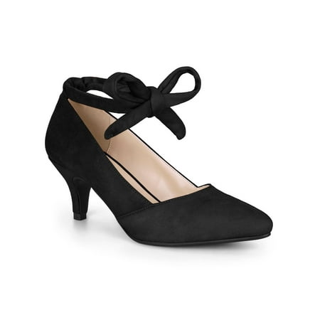 strappy lace up kitten heels