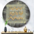 thumbnail image 2 of Designart 'Galm Abstract I' Art Mural Cercle en Métal - Disque de 36, 2 of 5